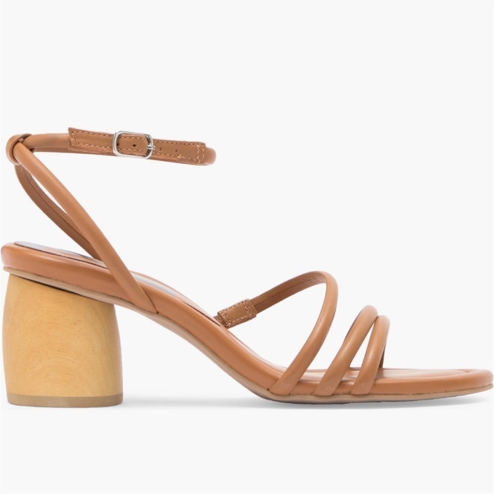 Dolce Vita Mikael Block Heel Sandals in Tan Leather Women’s Size 9.5 New in Box - Picture 2 of 8